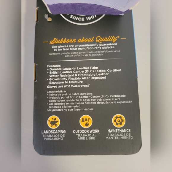 NEW Wells Lamont Leather Work Gloves, Water Resistant, Size Small, 2 Pairs - Picture 5 of 6